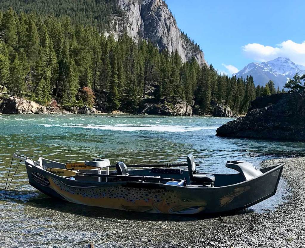 drift boat on bow river